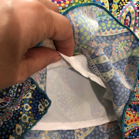 NWT - ART MOSAIC FASHION by JANE VALLEJO Mini Skirt with Flounce Hemline - Picture 8 of 10